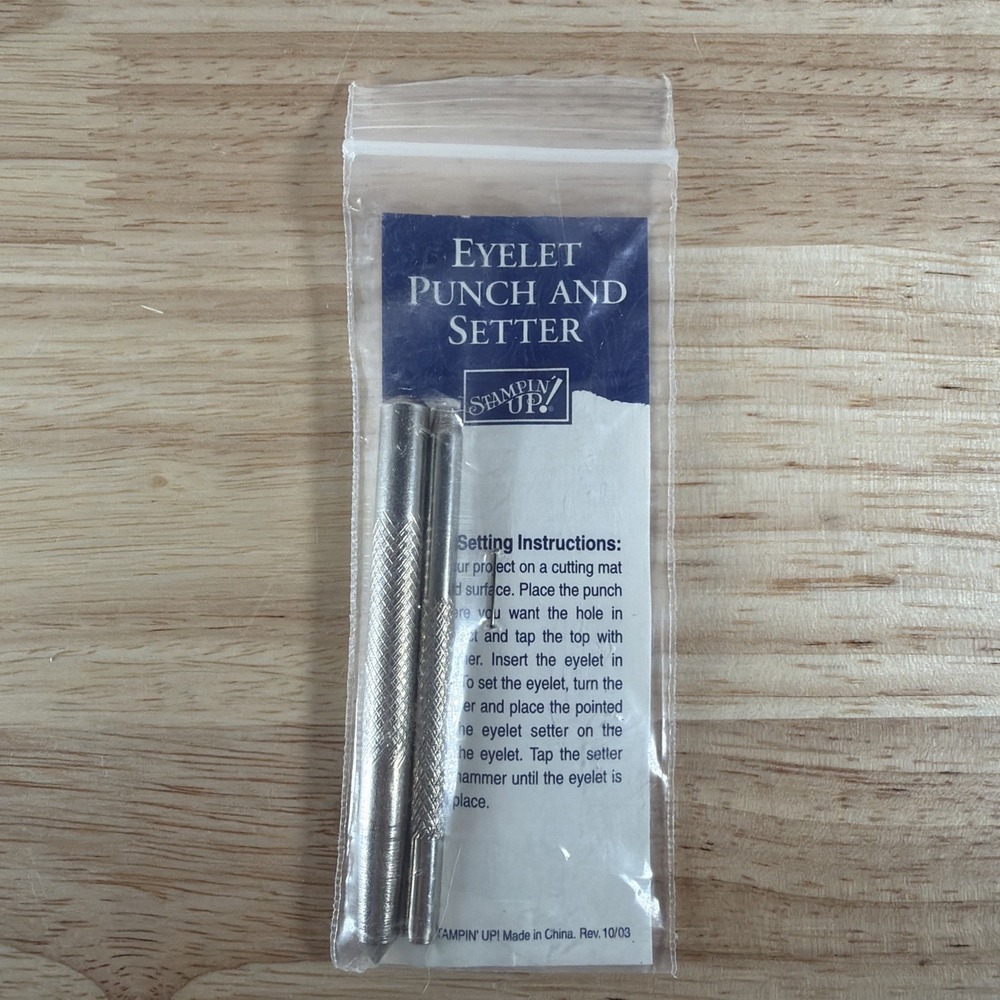 Stampin Up Eyelet Punch And Setter Tool Excellent Condition!